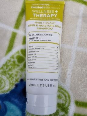 TwistedSista Wellness + Therapy Hair & Scalp Triple Moisture Rich Shampoo